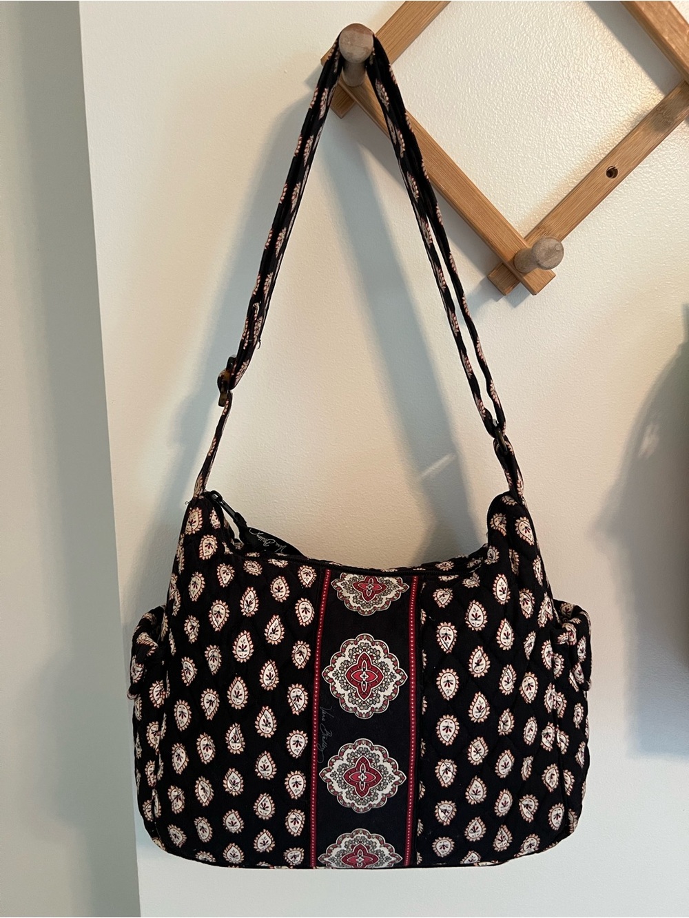 Vera Bradley Classic Black “On The Go” Bag